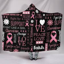 Breast cancer is divided into two categories: Breast Cancer Awareness Hooded Blanket Cre8tee Llc