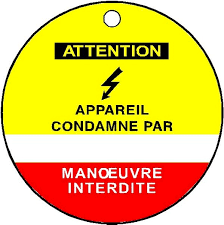 Etiquette Attention Appareil Condamne Par O 75 Mm Pvc 1 Mm Stf 2603s Direct Signaletique