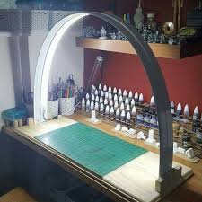 Arch Light For Hobby Desk Model And Miniatures Painting Station Led Strip Off Arch Light For Hobby Desk Model And Hobby Desk Hobby Room Diy Furniture
