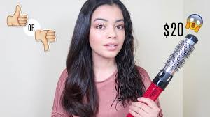 Blow dryer brush, jomarto hot air brush hair dryer styler one step & volumizer 4 in 1 brush blow dryer styler for rotating straightening, curling, salon negative ion ceramic hair. Testing Revlon Hot Air Brush Kit For Styling Frizz Control On Curly Hair Youtube