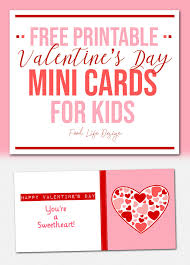 Valentine's day free printable with tutorial to make heart greeting card. Free Printable Valentine S Day Mini Cards For Kids You Re A Sweetheart Food Life Design