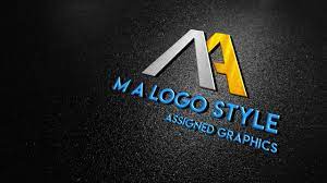 M A 3d Logo Design On Android Pixellab Assigned Graphics Logo Design 3d Logo Design 3d Logo