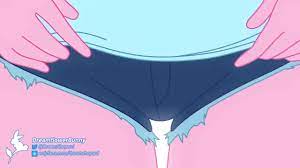 16:9 animated anthro areola bottomwear breasts clothed clothing  clothing lift dreamflower dreamflowerbunny exposed breasts faceless female  female hair lagomorph leporid mammal navel nipple slip nipples no sound  pink body