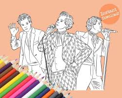Did you scroll all this way to get facts about harry styles coloring pages? Harry Styles Suits Coloring Book Digital Download Coloring Books Instagram Black And White Harry Styles Photos