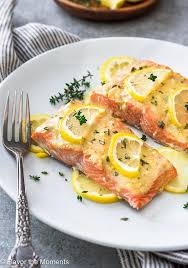 Pat the salmon dry with paper towels. Easy Baked Lemon Dijon Salmon Is Tender Delicious Oven Baked Salmon Fillets That Take Only 5 Minutes Of Salmon Recipes Oven Baked Salmon Recipes Baked Salmon
