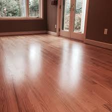 Refinished Red Oak Flooring With 2parts Of Golden Oak And Part Of Colonial Maple Finished With Bona Traffic Hd Satin Red Oak Floors Oak Floors Red Oak