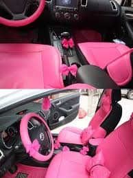 Black And Pink Car Interior Hot Pink Bow For Car Gear Shift Or Handbrake Decoration Pink Car Interior Pink Car Car Interior Accessories