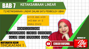 Matematik Tingkatan 1 7 2 3 Penyelesaian Masalah Ketaksamaan Linear Serentak Oleh Cikgu Rusma Akademi Youtuber