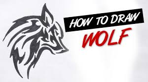 Simple tribal wolf tattoo designs. How To Draw Tribal Wolf Tattoo Design 10 Youtube