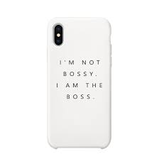 Black And White Mobile Cover Design I M The Boss Phone Case Slim Funny Saying Phone Cover Gift For Her Bff Phone Cases Friends Phone Case Diy Phone Case Design
