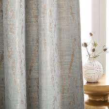 Bark Texture Shine Jacquard Curtain Dusty Blue Blue And Gold Curtains Curtains For Grey Walls Light Blue Curtains
