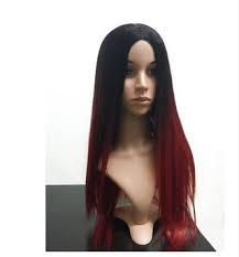 Hey guys this is my second tutorial. Black Wine Red Scene Hair Wig Emo Long Smooth Black Hair Wig For Daily Use Or Cosplay Wig Heat Resistant Amazon De Beauty