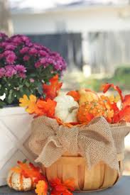 Fall is also a great time to plant perennial vegetables and fruits (the kinds that come back year after year) like asparagus and strawberries. Fall Front Porch Decor Idea With Bushel Basket Fall Themed Items