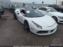 2018 ferrari 488 gtb) $24.00. Ferrari 488 Gtb 2018 White 3 9l Vin Zff79ala6j0231440 Free Car History
