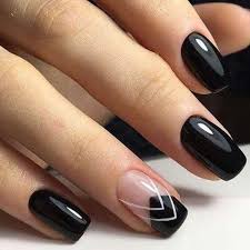 Las uñas negras, como un pequeño vestido negro, nunca perderán su relevancia. Pin On Unas Para Hacerme