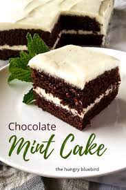 Chocolate Mint Cake With Mint Cream Cheese Frosting Recipe Mint Chocolate Cake Mint Cake Mint Chocolate