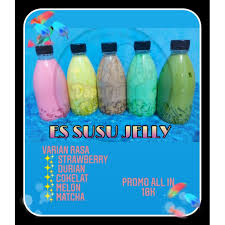Anda bisa menggunakan susu cair vanila yang sudah jadi, atau membuat susu dari susu bubuk yang dicampur air. Es Susu Jelly 100 Halal Nikmat Shopee Indonesia