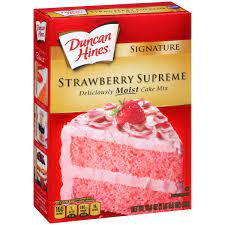 See more ideas about duncan hines recipes, cupcake cakes, dessert recipes. Duncan Hines Moist Deluxe Strawberry Supreme Cake Mix 18 25 Oz Walmart Com Walmart Com