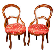 Baxton studio wholesale interiors flax victorian style velvet fabric upholstered vanity accent chair, large, black. Victorian Ladies Balloon Chairs At 1stdibs