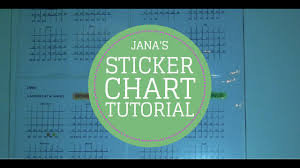 Tutorial How To Make A Sticker Charts To Stick To Habits