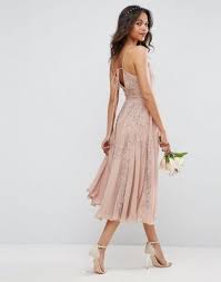 Asos Wedding Embellished Cami Strappy Midi Dress Maxi Bridesmaid Dresses Pretty Dresses Womens Cocktail Dresses