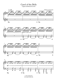 Preview christmas duets for flute piano carol of the bells ukranian bell carol is available in 2 pages and compose for early intermediate difficulty. Carol Of The Bells Piano Solo Sheet Music Upper Advanced Level I Christmas Music