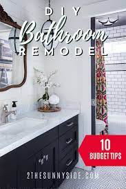 According to the national kitchen and bath association (nkba), a bathroom redesign budget is typically dictated by size, which averages $125 a square foot. Diy Bathroom Remodel On A Budget 10 Tips To Stay On Budget