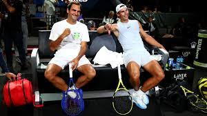Nadal, federer, sharapova, serena before the start of this year's u.s. You Deserve It Roger Federer Pays Heartfelt Tribute As Rafael Nadal Equals His Tally Of 20 Majors Tennis News India Tv