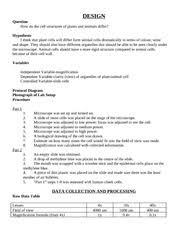 Maybe you would like to learn more about one of these? Structure Of Plant Vs Animal Cells Lab Homework Design Question How Do The Cell Structures Of Plants And Animals Differ Hypothesis I Think That Plant Course Hero