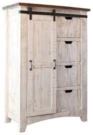 Me frolicking though the aisles of the habitat for humanity restore singing: In Stock Greenview Barn Door Dresser 4 Shelves 4 Drawers Farmhouse Armoires And Wardrobes By Crafters And Weavers Houzz