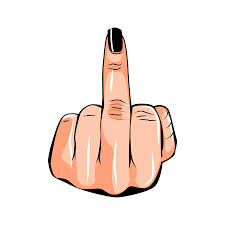 · where does middle finger come from? Middle Finger Up Female Hand Vector Illustration Isolated On White Background Tasmeemme Com