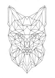 Pin By Brooke Davis On Aesthetic Geometric Drawing Geometric Fox Geometric Animals