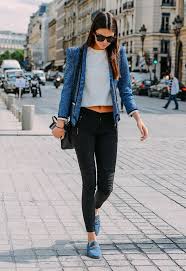 Black White And Blue Outfits Black White Blue Suede Fashion Week