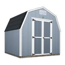 Backyard Discovery 8 Ft X 8 Ft Prefab Wooden Storage Shed With Floor Decking Shingles And All Hardw Home Depot Storage Sheds Wooden Storage Sheds Shed Homes