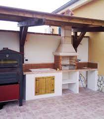 Cucina In Muratura Prefabbricata Ft9 Cucine Da Esterno Cucina Cortile Architettura Da Giardino
