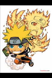 Naruto Chibi Kyuubi Chakra Mode Chibi Anime Desenho De Anime