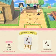I Made Some Dinosaur Tracks For Outside My Museum Design Id Mo 9rgt D9gk V319 Acqr Animal Crossing Animal Crossing Wild World Dinosaur Tracks