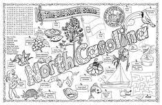 1020 x 1243 gif 67 кб. North Carolina State Symbols Coloring Pages