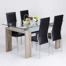 Mesa importada de italia madera maciza y vidrio templado ahumado medidas mesa: Juego De Comedor Moderno Y Barato De Vidrio Templado Con 4 Sillas Buy Elegante Juego De Comedor Con Tapa De Cristal Juego De Comedor Barato Con 4 Sillas Juego De Comedor De Diseno De Mesa