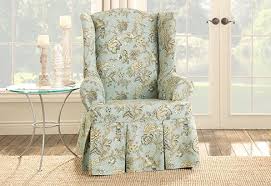 Casablanca Rose Wing Chair Slipcover By Sure Fit And Waverly Slipcovers For Chairs Wingback Chair Slipcovers Wing Chair