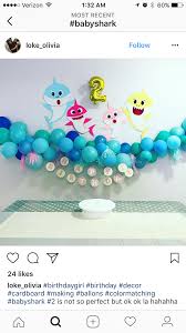 Baby Boy 3rd Birthday Decoration Ideas For Boy Pin By Shannon Phillips On Baby Shark Shark Themed Birthday Party Shark Theme Birthday 1st Boy Birthday