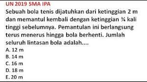 We did not find results for: Contoh Soal Deret Tak Hingga Bola Yang Dijatuhkan Dan Memantul Youtube