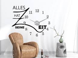 Wählen sie möbel, die ihren bedürfnissen entsprechen. Wandtattoo Uhren Die Kreative Design Wanduhr Klebeheld