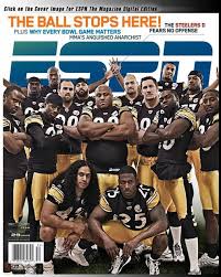 Steelers Defense On Cover Of Espn The Magazine Steelers Depot Espn Magazine Pittsburgh Steelers Players Pittsburgh Steelers Football