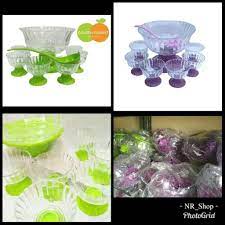 Sop buah ini memang betulan seperti sop, karena isinya memang aneka buah yang berenang di dalam kuah gula dan susu seperti sop. Mangkok Mangkuk Gelas Set Es Buah Golden Sunkist Kitchen Appliances Di Carousell