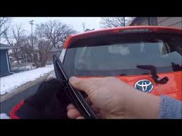 After 4 years of driving it still shows no long term problems. How To Replace Rear Wiper Blade Insert For 2013 Toyota Prius C Youtube