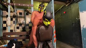 Two horny Puppies fucking at the basement