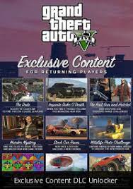 New weapons include rail gun and a . Exclusive Content Dlc Unlocker Grand Theft Auto V Mods