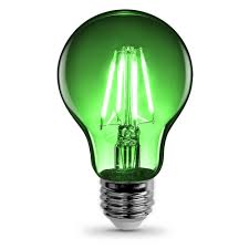 Feit Electric 3 6 Watt Green A19 Filament Led Light Bulb Case Of 12 Light Bulb Outdoor Light Bulbs Blue Led Lights