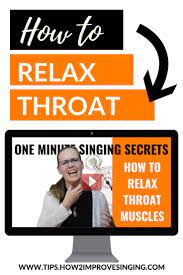 A Quick And Easy Tip On How To Relax Your Throat Muscles. Watch This Video  And Learn How To Get Quick Results. | Learn Singing, Vocal Lessons, Singing  Lessons